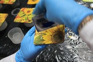 Aplicar resina en Decoupage